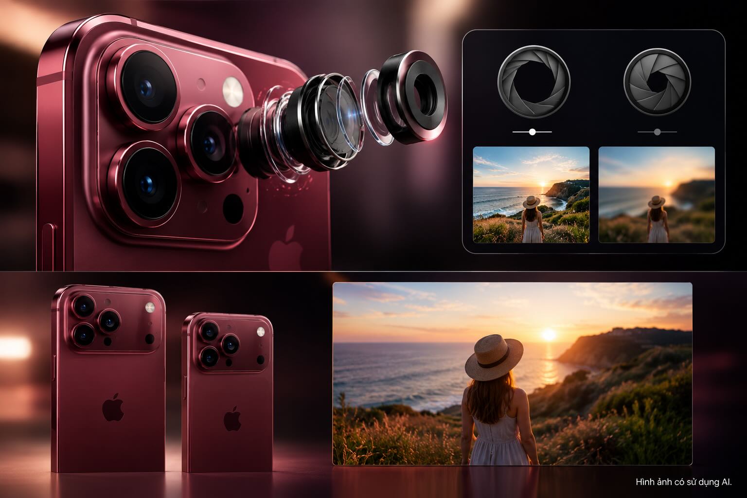 iPhone 18 Pro may be supplemented with 5 new camera features. Graphics: AI