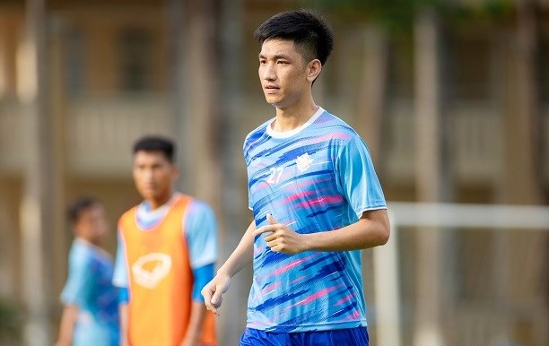 Trong Dai in the Gia Dinh FC shirt in 2025. Photo: GDFC