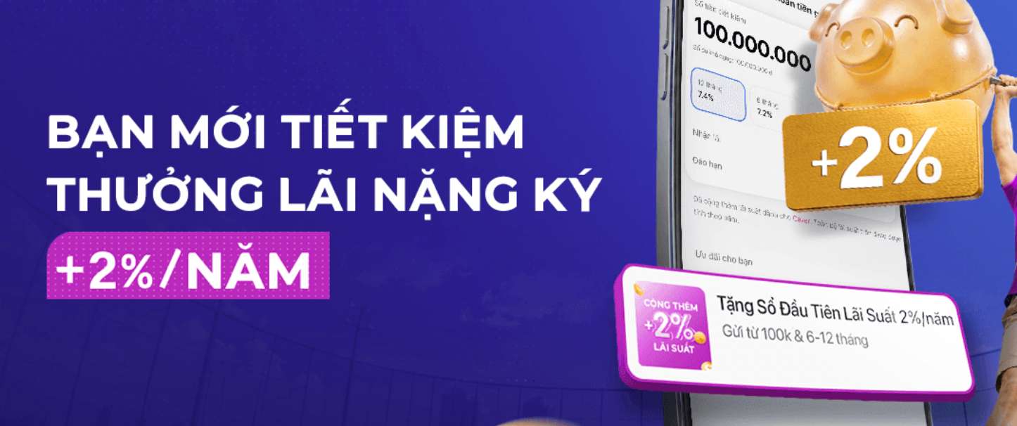 Biểu lãi suất tiết kiệm Cake by VPBank. Ảnh chụp màn hình từ Website Cake by VPBank