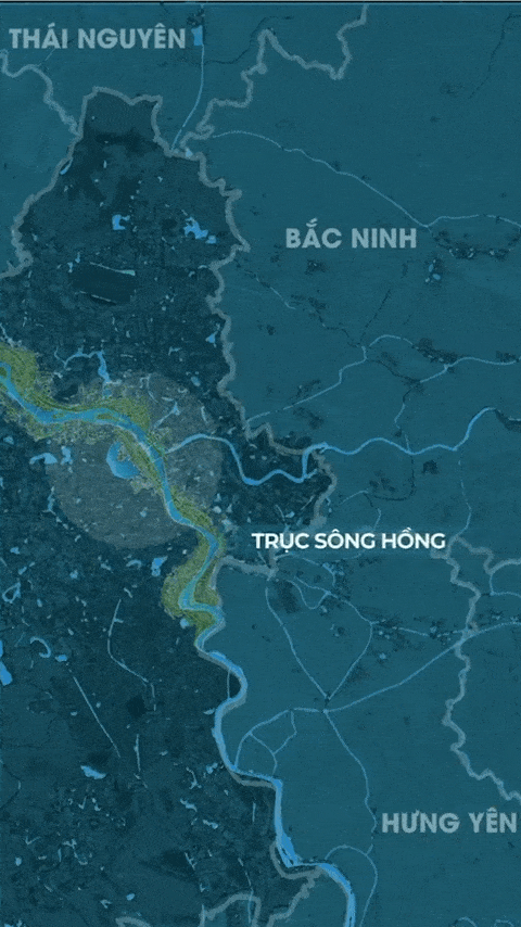 Vị trí 6 khu đô thị tái định cư cho dự án Trục Đại lộ cảnh quan sông Hồng
