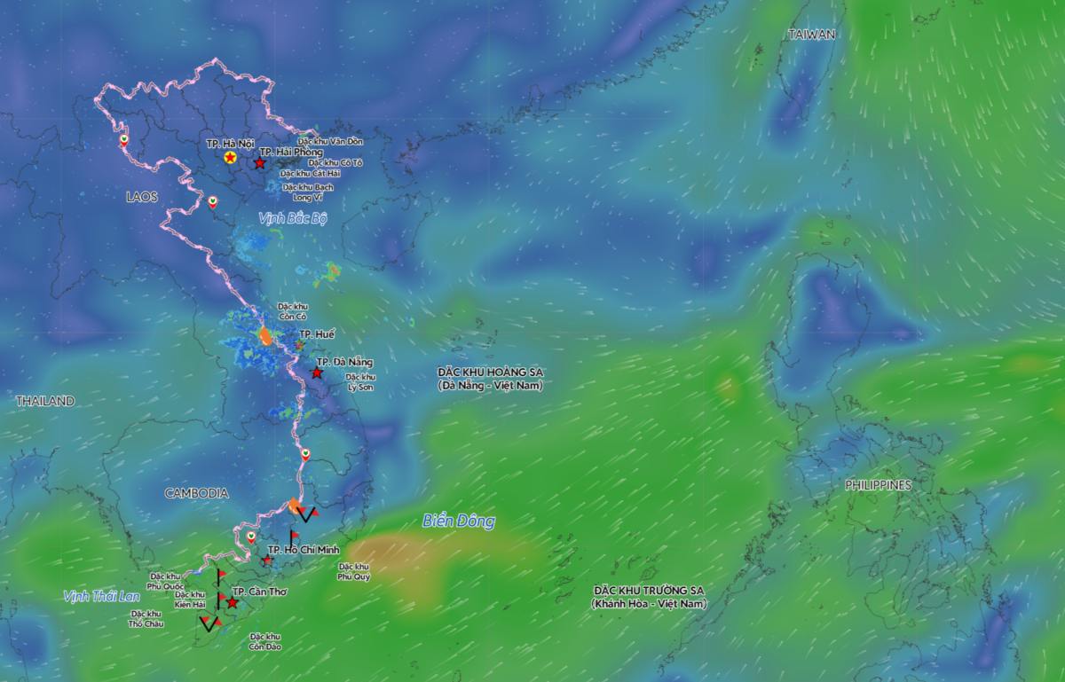 Vietnam Disaster Monitoring Map on September 8th. Photo: Vietnam Disaster Monitoring System