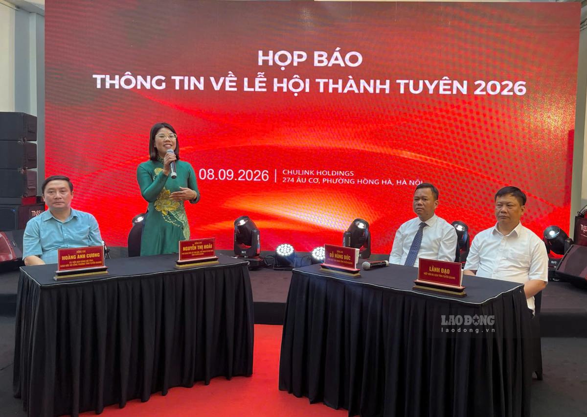 Delegates attending the Press Conference introducing the 2026 Thanh Tuyen Festival. Photo: Chi Long
