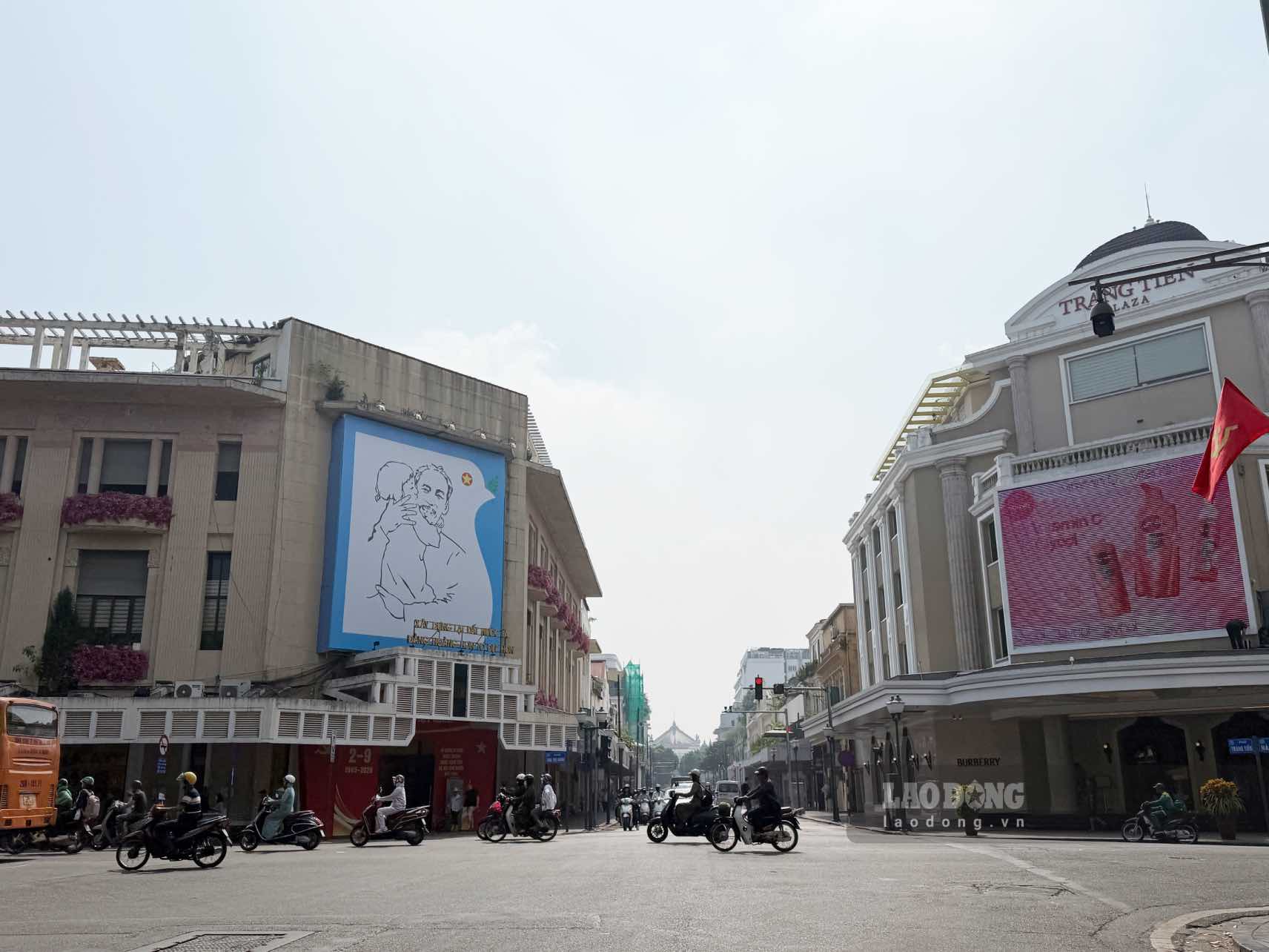 Hiện trạng tuyến phố Tràng Tiền (ảnh chụp ngày 8.9.2026). Ảnh: Hoài Anh
