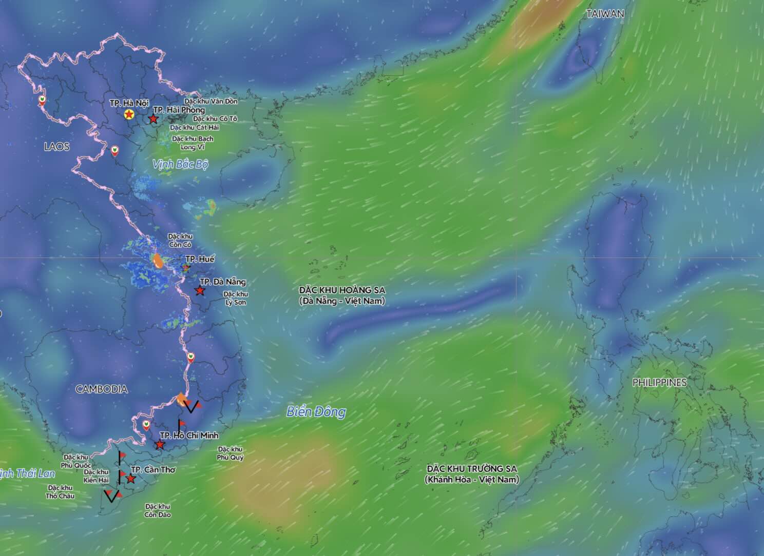 Forecast around September 12, the possibility of forming a tropical depression in the East Sea, with a probability of strengthening into a storm. Photo: Vietnam Disaster Monitoring System