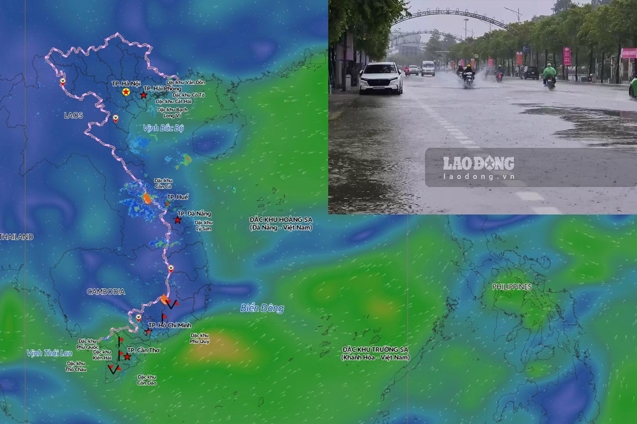 Forecast of the time the East Sea will welcome a new low pressure, which may strengthen into a storm.