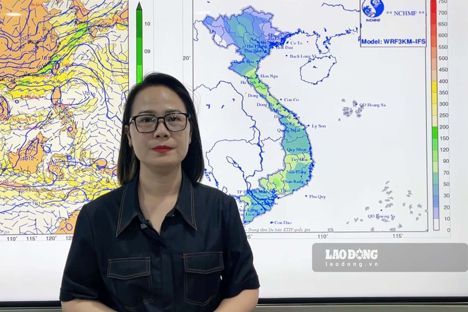 Bà Trần Thị Thúy Nga cho biết, không khí lạnh đầu mùa có cường độ yếu. Ảnh: Quỳnh Hương