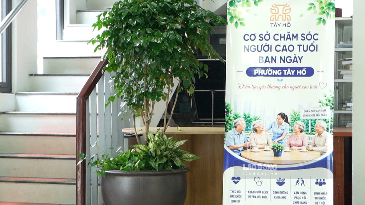 Cơ sở chăm sóc người cao tuổi ban ngày phường Tây Hồ có địa chỉ tại số 14 phố Quảng An (Hà Nội). Ảnh: Huyền Anh