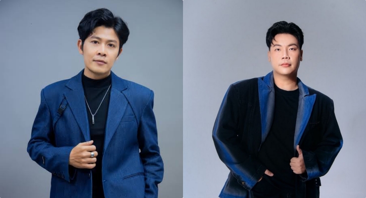 Musician Nguyen Van Chung and Hamlet Truong talk about AI music that is currently covered. Photo: Artist provided