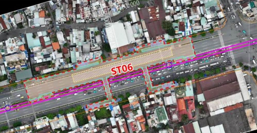 Ga ST06 (Ga Phan Văn Trị) nằm phía tây nút giao Phạm Văn Đồng - Phan Văn Trị, bố trí giữa đường Phạm Văn Đồng theo hướng Đông - Tây.