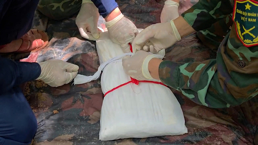 Martyrs' remains found in the Bai Dinh area on September 8, 2026. Photo: Quang Tri Provincial Military Command