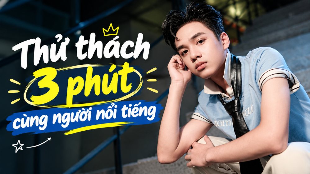 Hao Khang participates in the 3-minute challenge of Lao Dong Newspaper. Graphic photo: Quynh Nhu