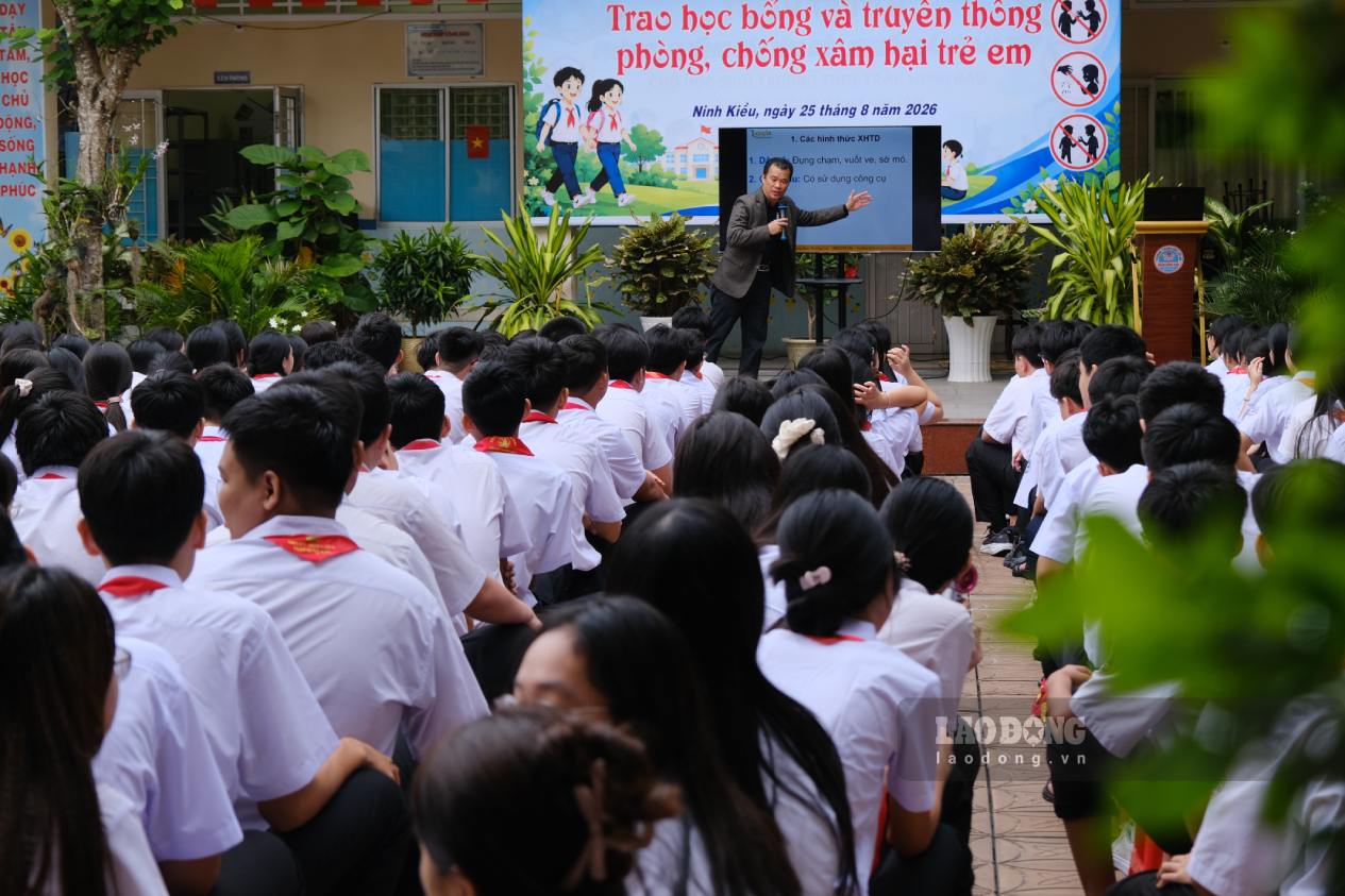 Trường THCS Ninh Kiều - phân hiệu Trần Hưng Đạo tổ chức hoạt động