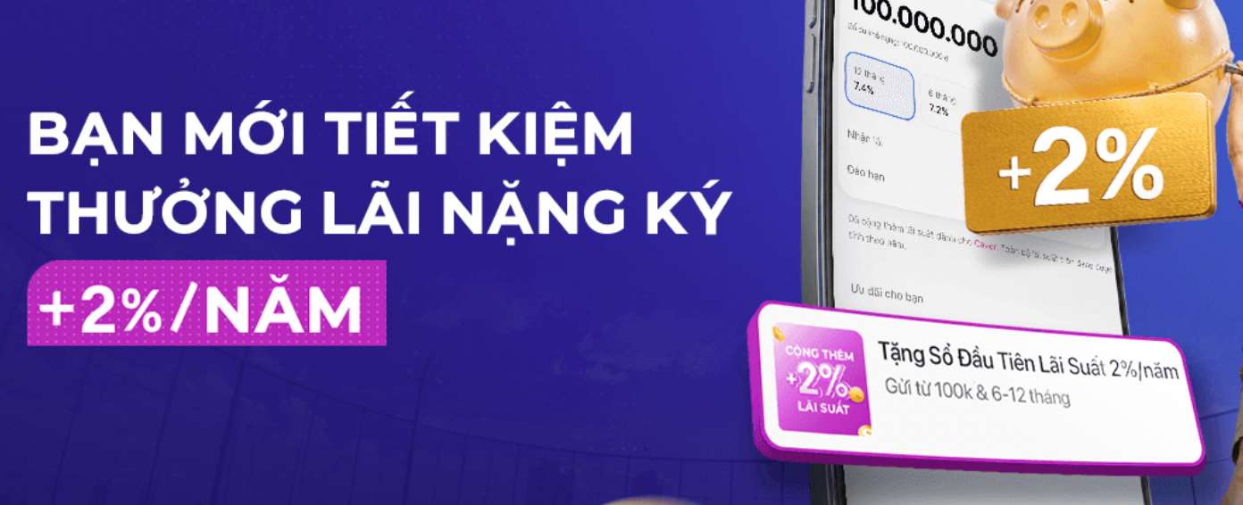 Biểu lãi suất tiết kiệm Cake by VPBank. Ảnh chụp màn hình từ Website Cake by VPBank