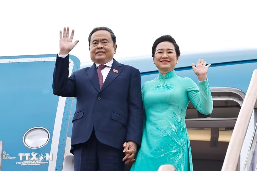 Politburo member, National Assembly Chairman Tran Thanh Man and his wife left Seoul, successfully concluding their official visit to South Korea on September 9, 2026. Photo: Doan Tan/VNA