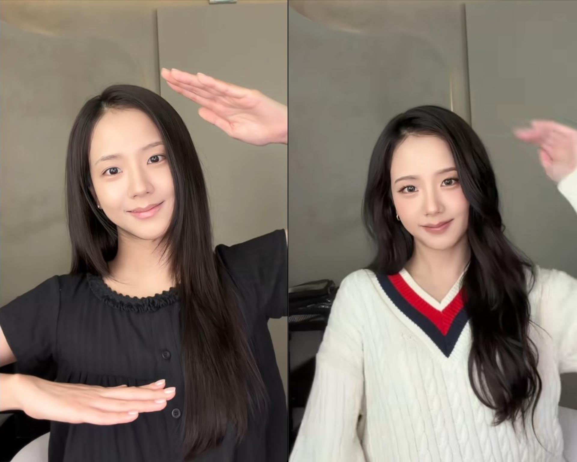 Jisoo (Blackpink) shows off her bare face, appearance before and after makeup makes fans pay attention. Photo cut from video