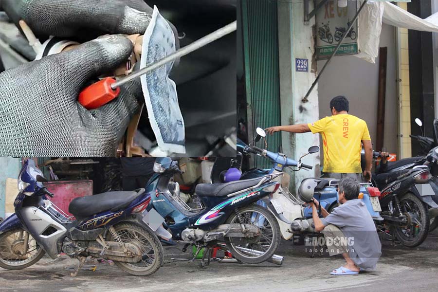 Degraded gasoline filters can lead to many damages to motorbikes. Photo of gasoline filter on September 9th: Hoai Phuong