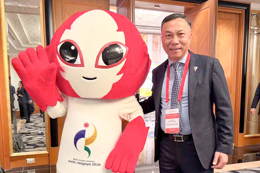 VFF President Tran Quoc Tuan takes on the position of Head of the Steering Committee for men's football at ASIAD 2026. Photo: VFF