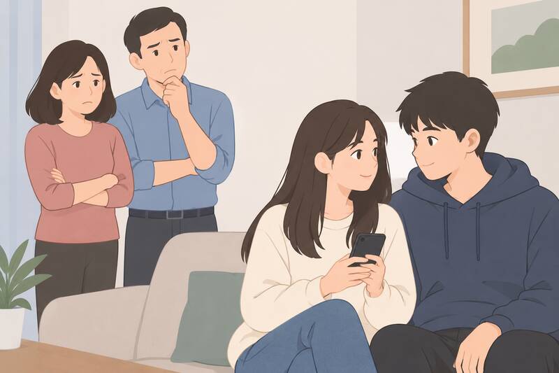 Conflicts easily arise when parents forbid their children from dating. Photo: AI Viet Bac