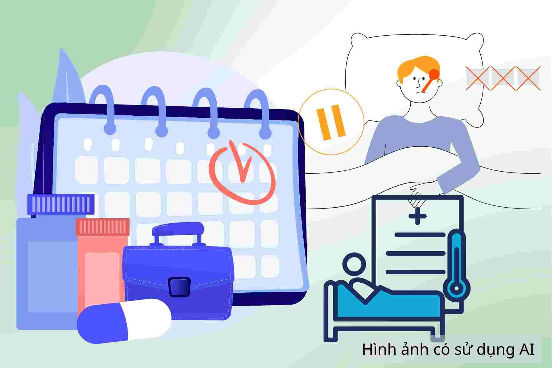 Maximum time for employees to enjoy sick leave benefits in a year