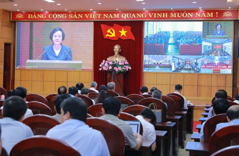 Thanh Hoa Provincial Party Committee Standing Committee requests officials and party members to be serious when attending conferences to study resolutions. Photo: Minh Hieu (taken on September 3, 2026).
