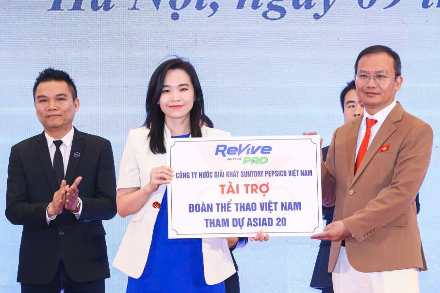 Revive Thể Thao đồng hành cùng Đoàn thể thao Việt Nam tại ASIAD 20. Ảnh: Cục TDTT Việt Nam