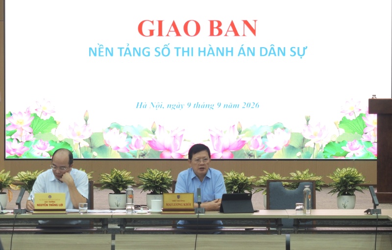 The Civil Judgment Enforcement Digital Platform meeting took place on September 9th. Photo: Ministry of Justice