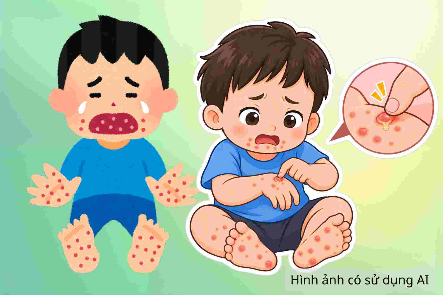 Mistakes parents can easily make when caring for children with hand, foot and mouth disease