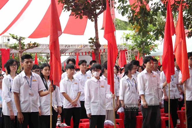Hưng Yên tăng cường phòng ngừa ngộ độc thực phẩm trong trường học. Ảnh chụp tại trường THPT Lê Quý Đôn ngày 5.9. Ảnh: Mai Hương 