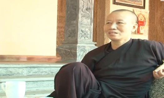 Sư Thích Đàm Khoa - trụ trì chùa Trăm Gian ở Hà Nội.