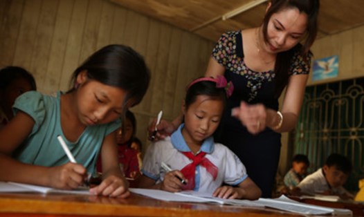 Một lớp học ở vùng cao xã Pình Hồ, huyện Trạm Tấu, tỉnh Yên Bái. Ảnh: Hải Nguyễn