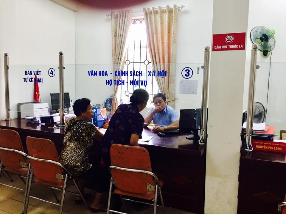 Nơi chị Hải Vân lên làm giấy ủy quyền, nhưng nhận được thái độ không niềm nở của cán bộ. Ảnh: NVCC