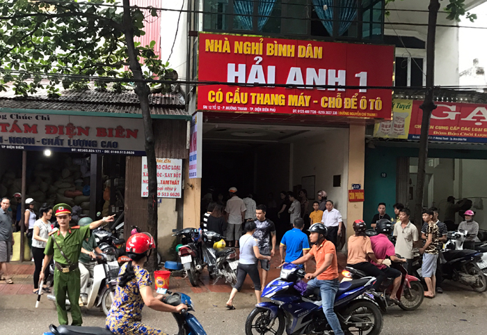 Hiện trường nơi xảy ra sự việc. Ảnh: Phương Liên