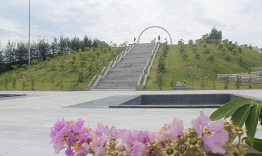 Toàn cảnh công trình Khu tưởng niệm chiến sĩ Gạc Ma. Ảnh: N.Băng