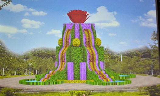 Phối cảnh Tháp hoa tươi lớn nhất Việt Nam