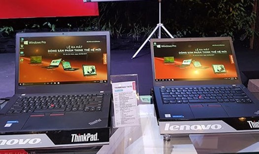 Các mẫu máy ThinkPad mới. Ảnh: H.T