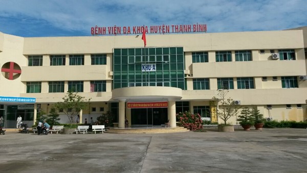 Trụ sở Bệnh viện Đa khoa huyện Thanh Bình (ảnh: Tr.L)