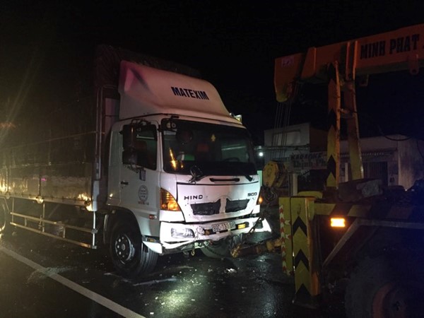 Hiện trường vụ tai nạn. Ảnh: P.T