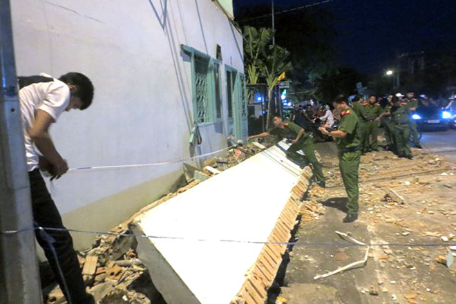 Hiện trường vụ việc.