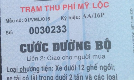 Cước phí qua trạm BOT Mỹ Lộc tăng giá từ ngày 8.1