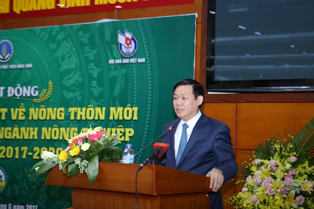 Phó Thủ tướng Vương Đình Huệ tuyên bố phát động cuộc thi. Ảnh: Khương Lực