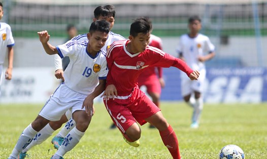 Trận đấu ở vòng loại giải U15 QG - Cúp Thái Sơn Bắc 2017. Ảnh: VFF