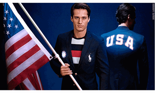 Đồng phục đội tuyển Mỹ do Polo Ralph Lauren thiết kế.