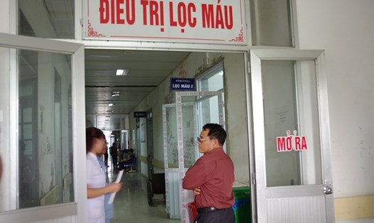 Khoa Điều trị lọc máu - BVĐK tỉnh Hòa Bình, nơi xảy ra vụ việc (Ảnh: PV)
