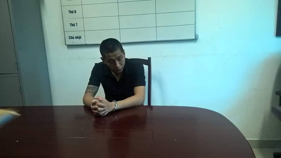 Đối tượng Trần Tuấn Anh tại cơ quan công an (Ảnh: CTV)