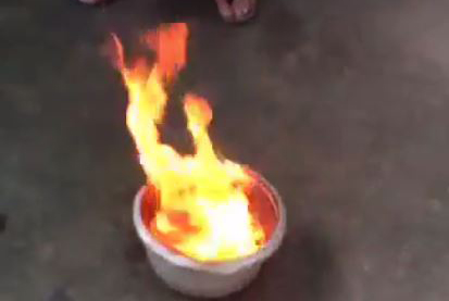 Hiện trường vụ việc. Ảnh cắt từ clip