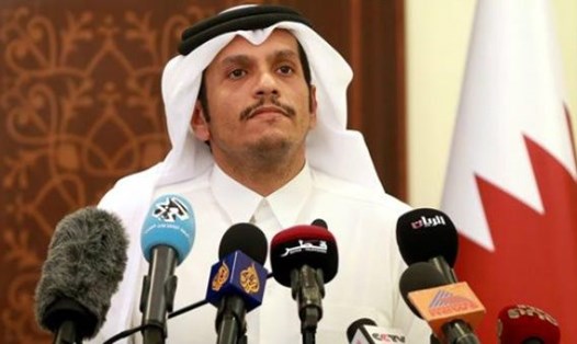 Ngoại trưởng Qatar Mohammed bin Abdulrahman bin Jassim Al Thani. Ảnh: AFP