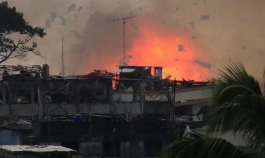 Quân đội Philippines phát động cuộc tấn công mới chống phiến quân ở Marawi. Ảnh: Reuters