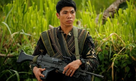 Quân đội Philippines ở khu vực Marawi. Ảnh: Reuters