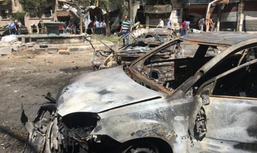 Ba bom xe phát nổ trong ngày 2.7 ở thủ đô Syria. Ảnh: Reuters