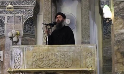 Abu Bakr Baghdadi, thủ lĩnh  tối cao của nhóm khủng bố IS có khả năng còn sống. Ảnh: Reuters